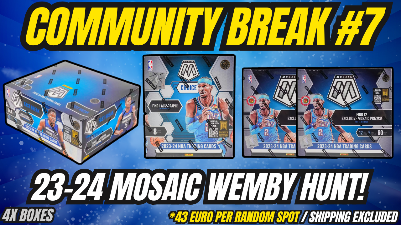 Community break #7 | Random Teams | 23-24 NBA Panini Mosaic | Wemby Rookie Hunt!