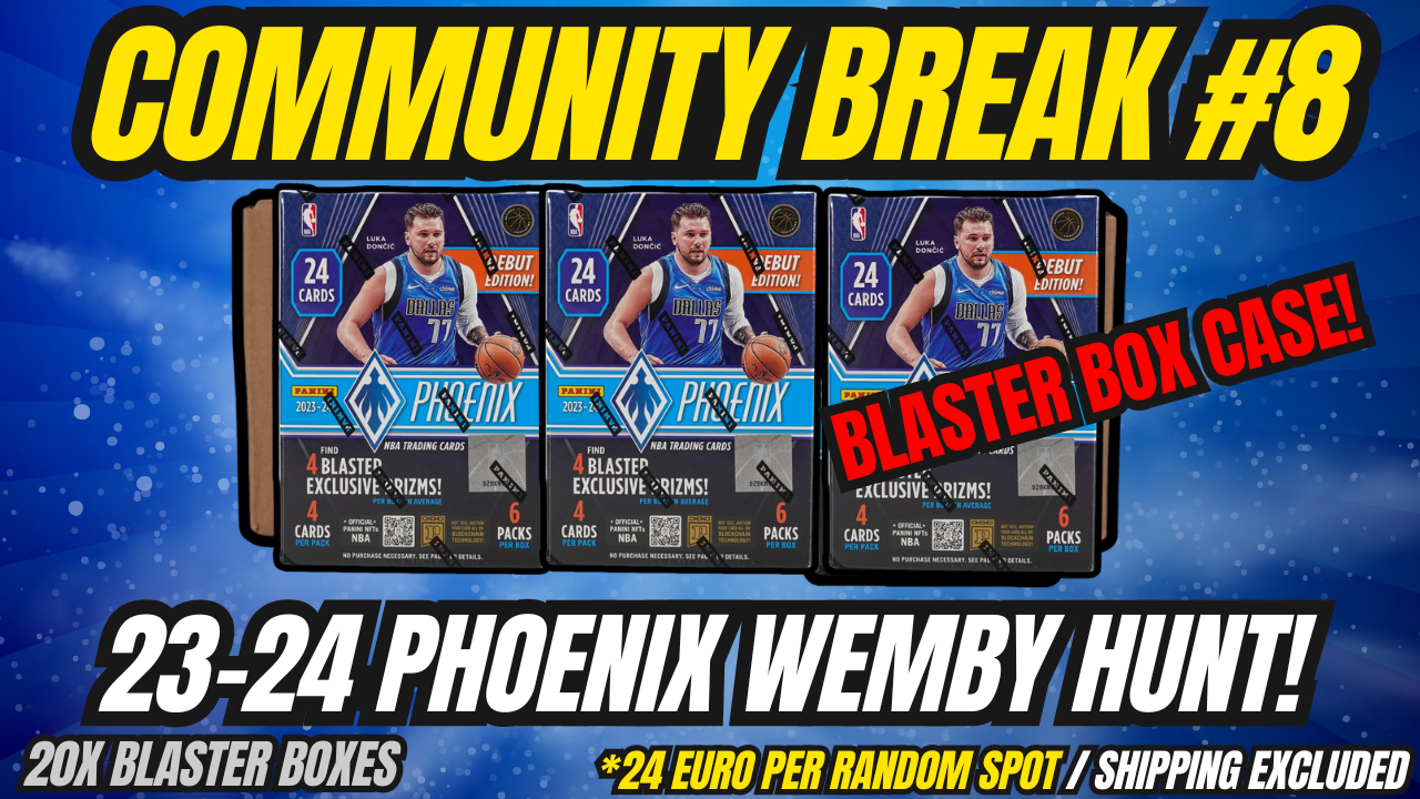 Community break #8 | Random Teams | 23-24 NBA Panini Phoenix Blaster Box Case | Wemby Rookie Hunt!